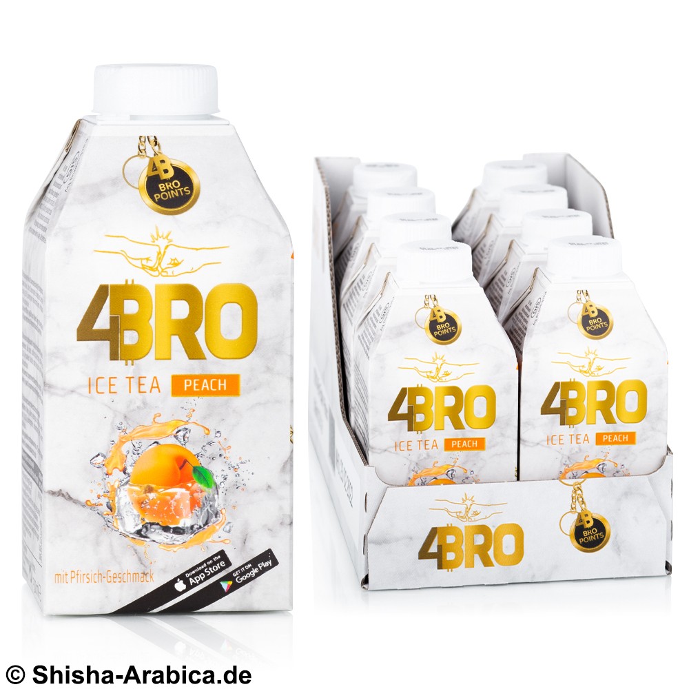 4BRO Ice Tea - Peach - 8 x 500ml