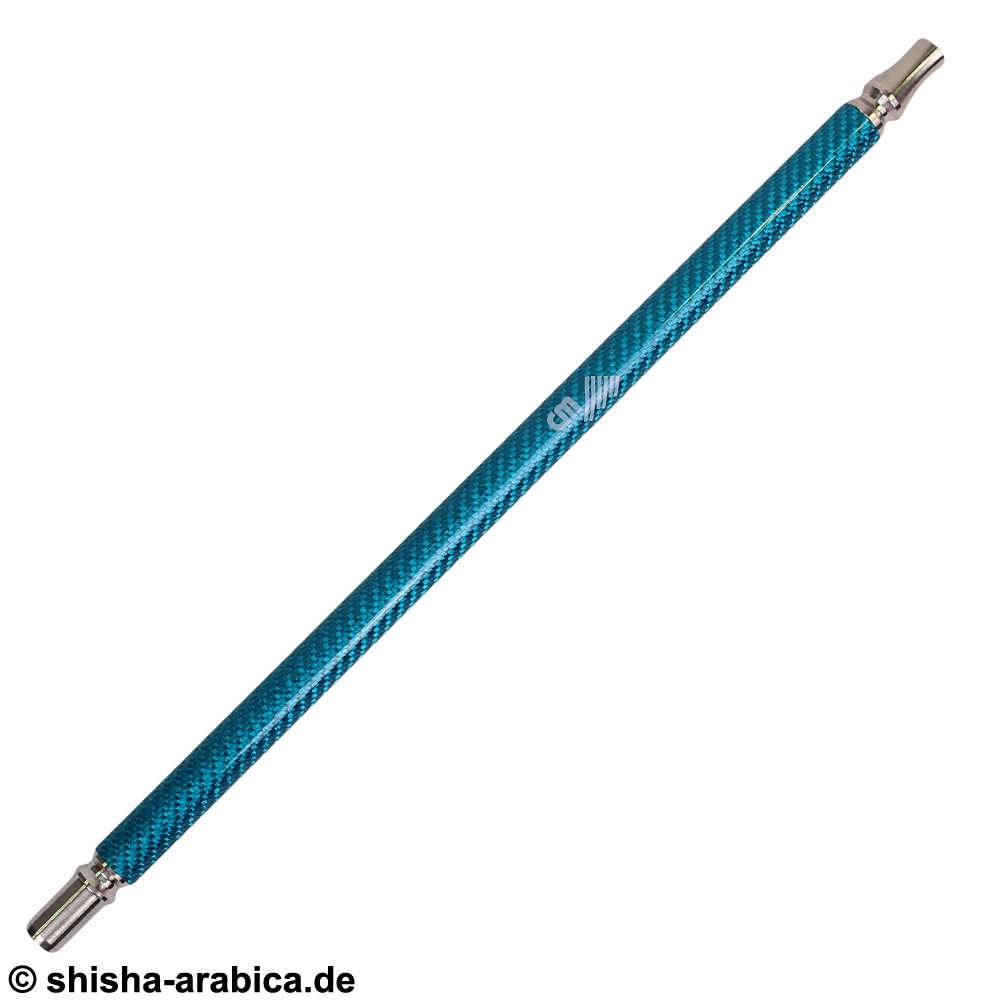 WD Hookah V2A-Carbon-Mundstück Silver-Turquoise