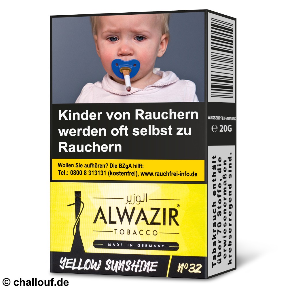 Alwazir Tobacco 20g - Yellow Sunshine (No.32)