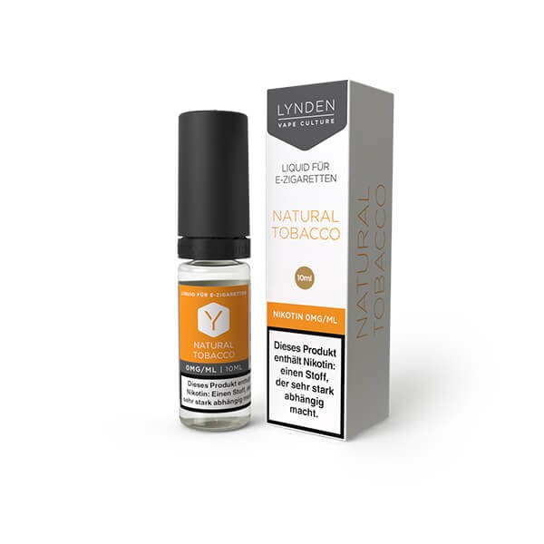 LYNDEN E-Liquid Natural Tobacco 0MG - Ohne Nikotin