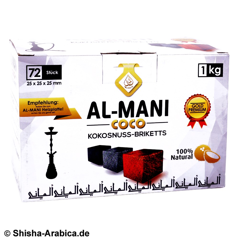 Al-Mani Coco Naturkohle 72 pcs 1kg