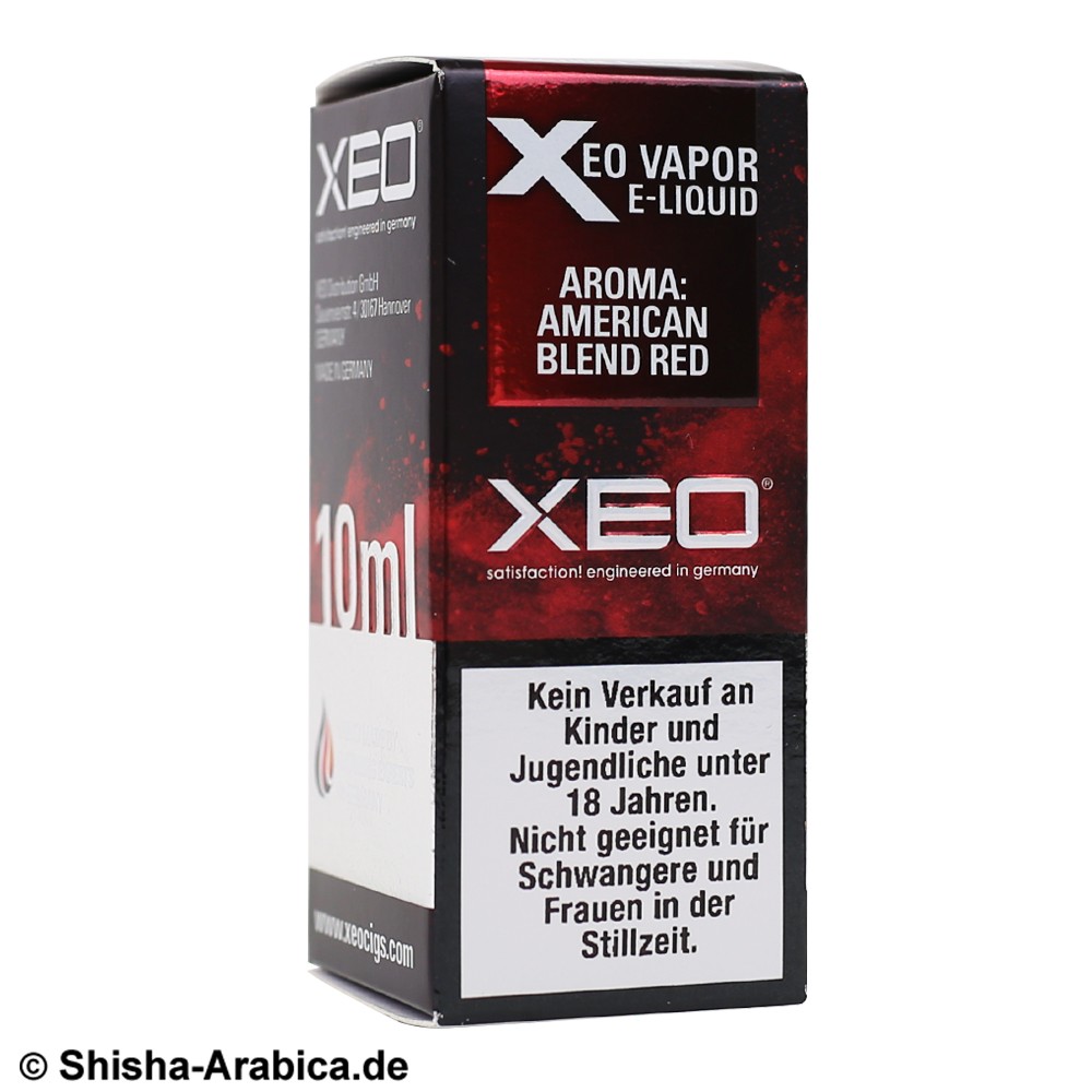 XEO E-Liquid 0mg American Blend Red