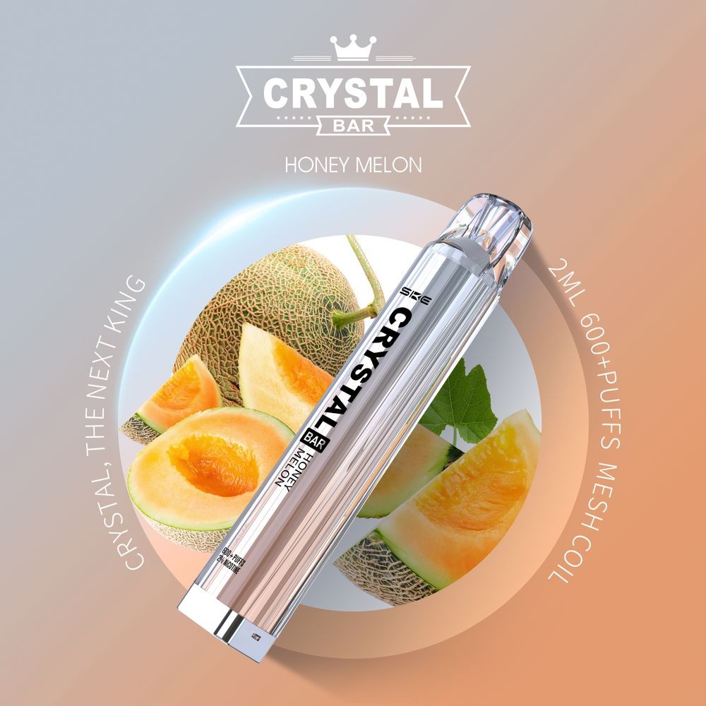 SKE Crystal Bar Disposable E-Shisha 600+ Züge Honey Melon