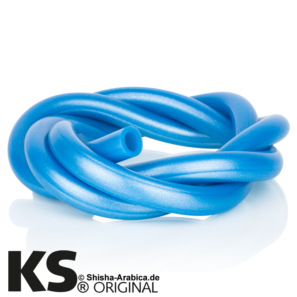 KS Silikonschlauch Metallic Neon Blau