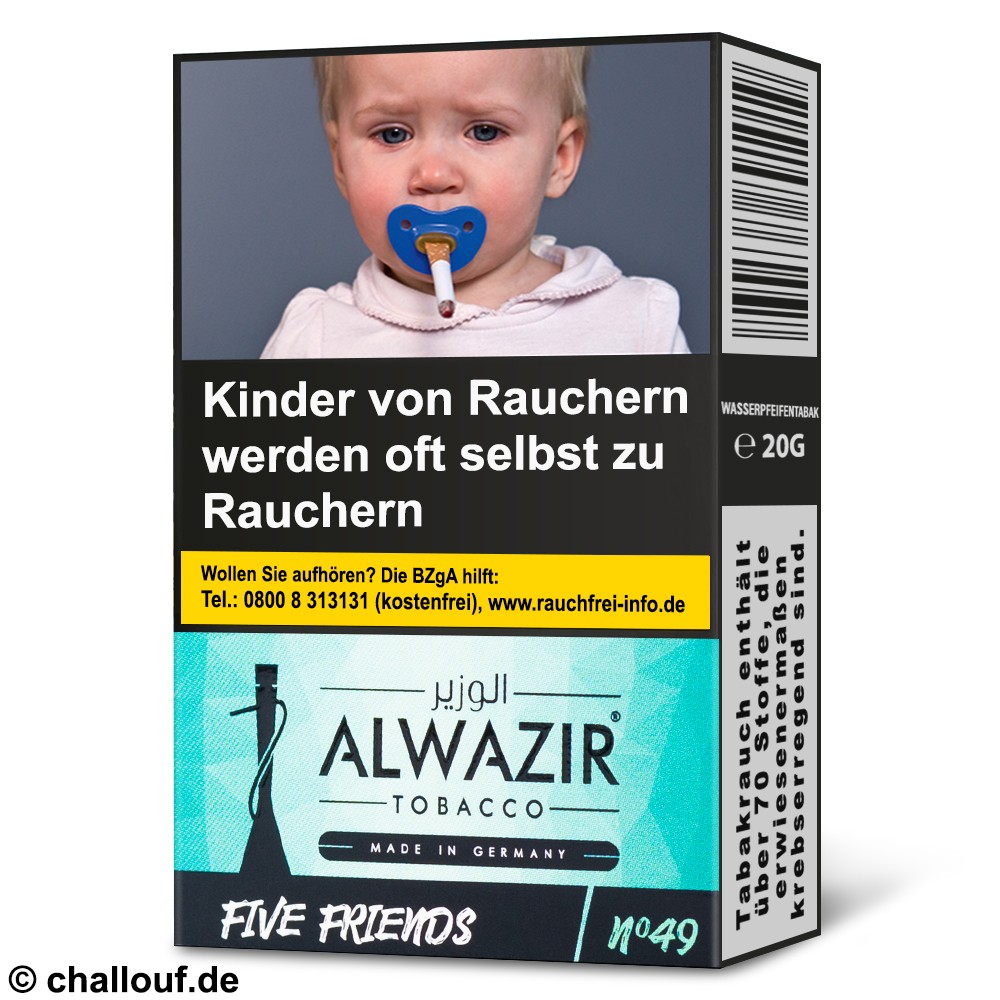 Alwazir Tobacco 20g - Five Friends (No.49)